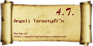 Angeli Terestyén névjegykártya
